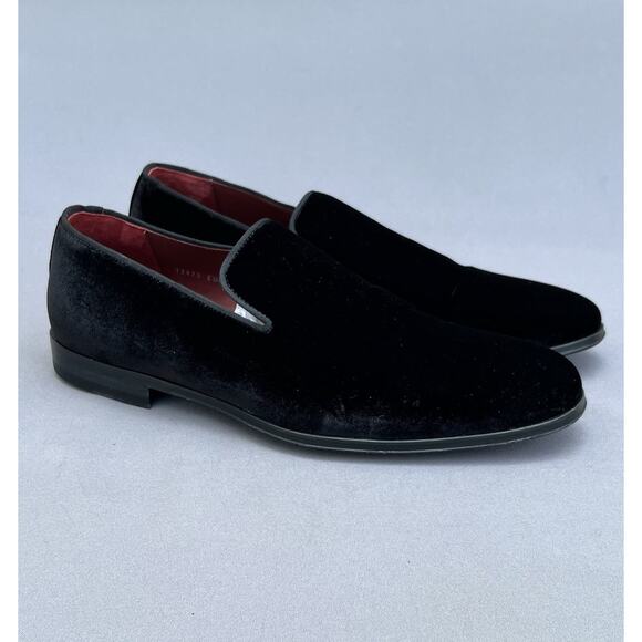 MAGNANNI Dorio Venetian Velvet Loafer Black Men\'s Size 9.5 US Size main image 11